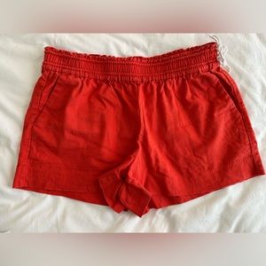 J.Crew Factory red shorts, size medium